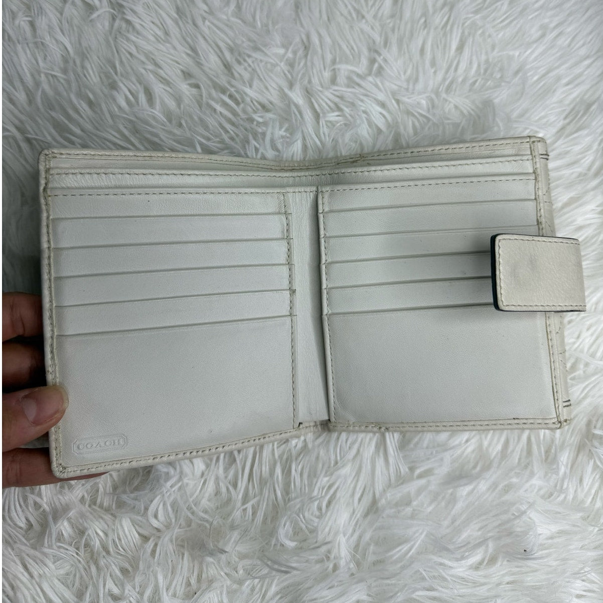 Vintage COACH light Cream / Bone white Wallet