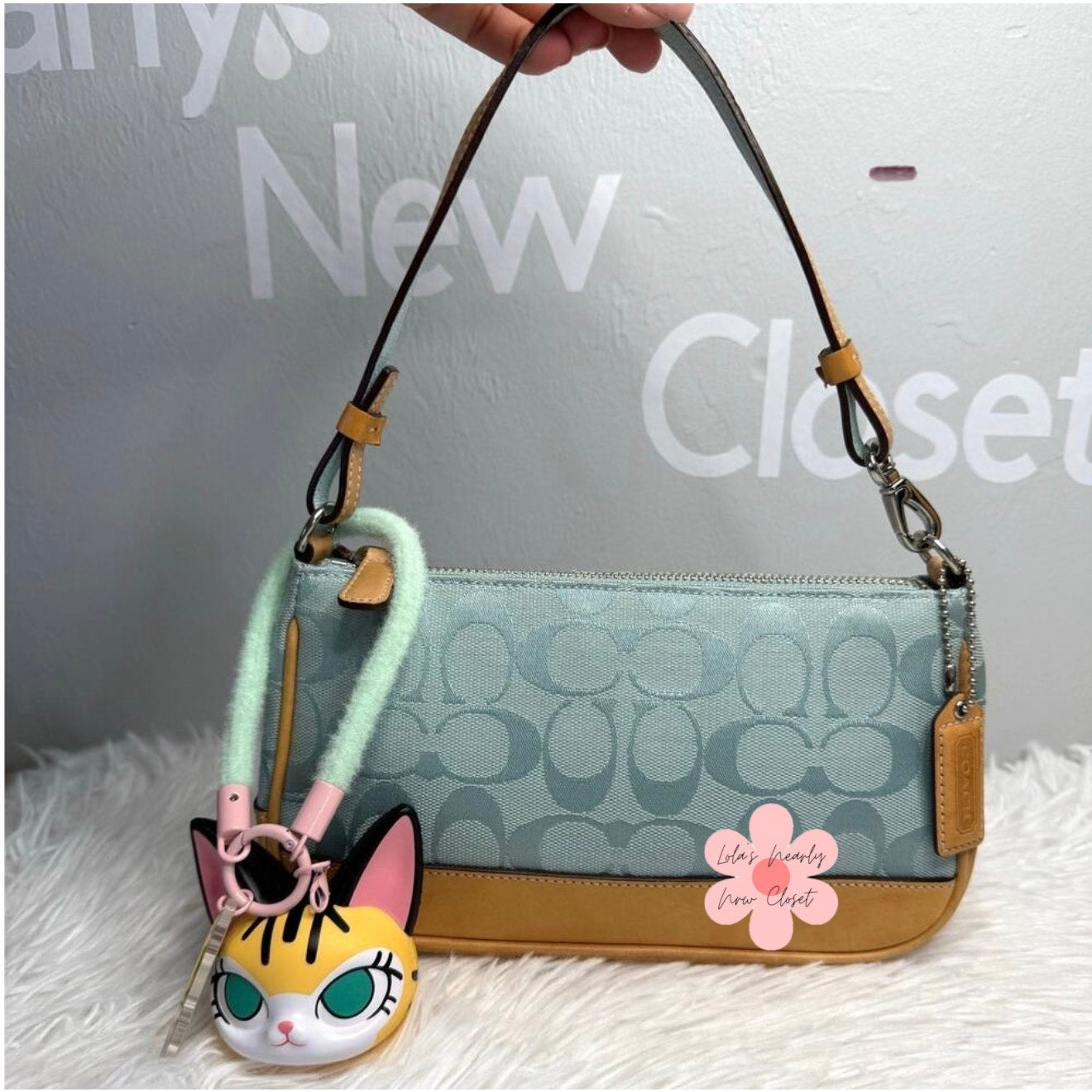 y2k COACH 2004 Vintage Hamptons Demi Pouch Mini Shoulder Bag