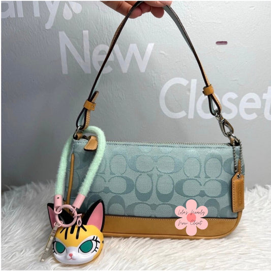 y2k COACH 2004 Vintage Hamptons Demi Pouch Mini Shoulder Bag