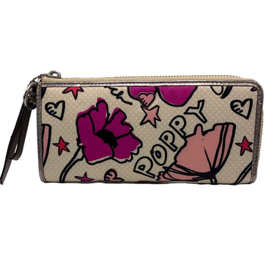 COACH Kyra Poppy Floral Print Wallet