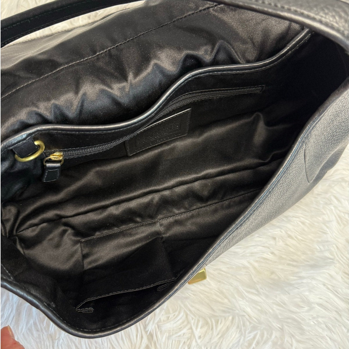 y2k COACH 11614 Ergo Flap Turnlock Shoulder Bag