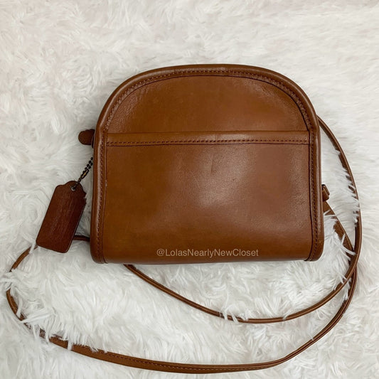 Vintage Coach 9017 Abby British Tan Shoulder Bag Crossbody