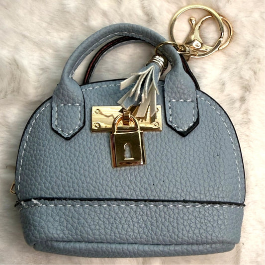 Mini Tote Bag Keychain Coin Purse Mini Pouch Zipper Fashion Charm Bag Charm