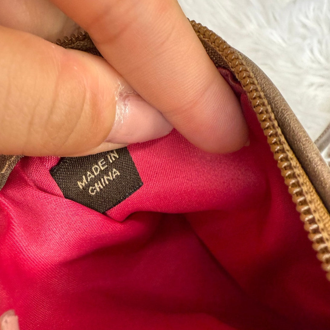 COACH Brown Signature Wristlet