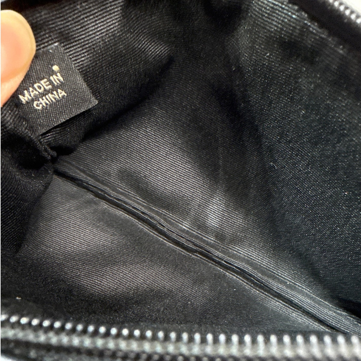 COACH Black Gray Signature Canvas Wristlet
