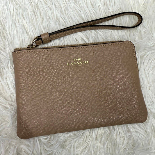 COACH Taupe Wristlet