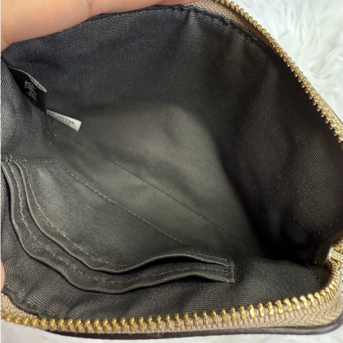 COACH Gold Slim Wristlet