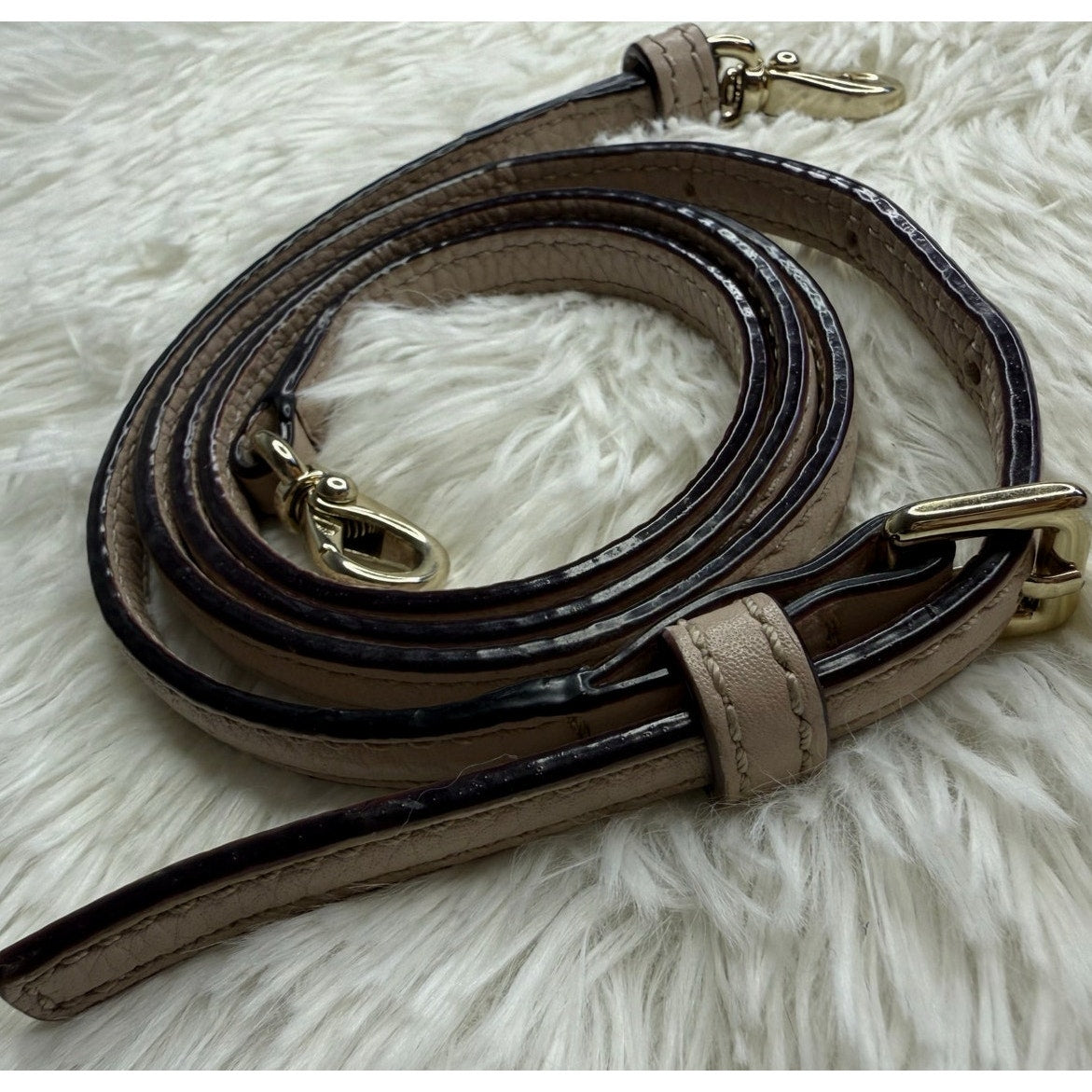Beige Gold Crossbody Replacement Strap