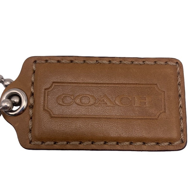 COACH Brown HangTag Bag Charm Fob