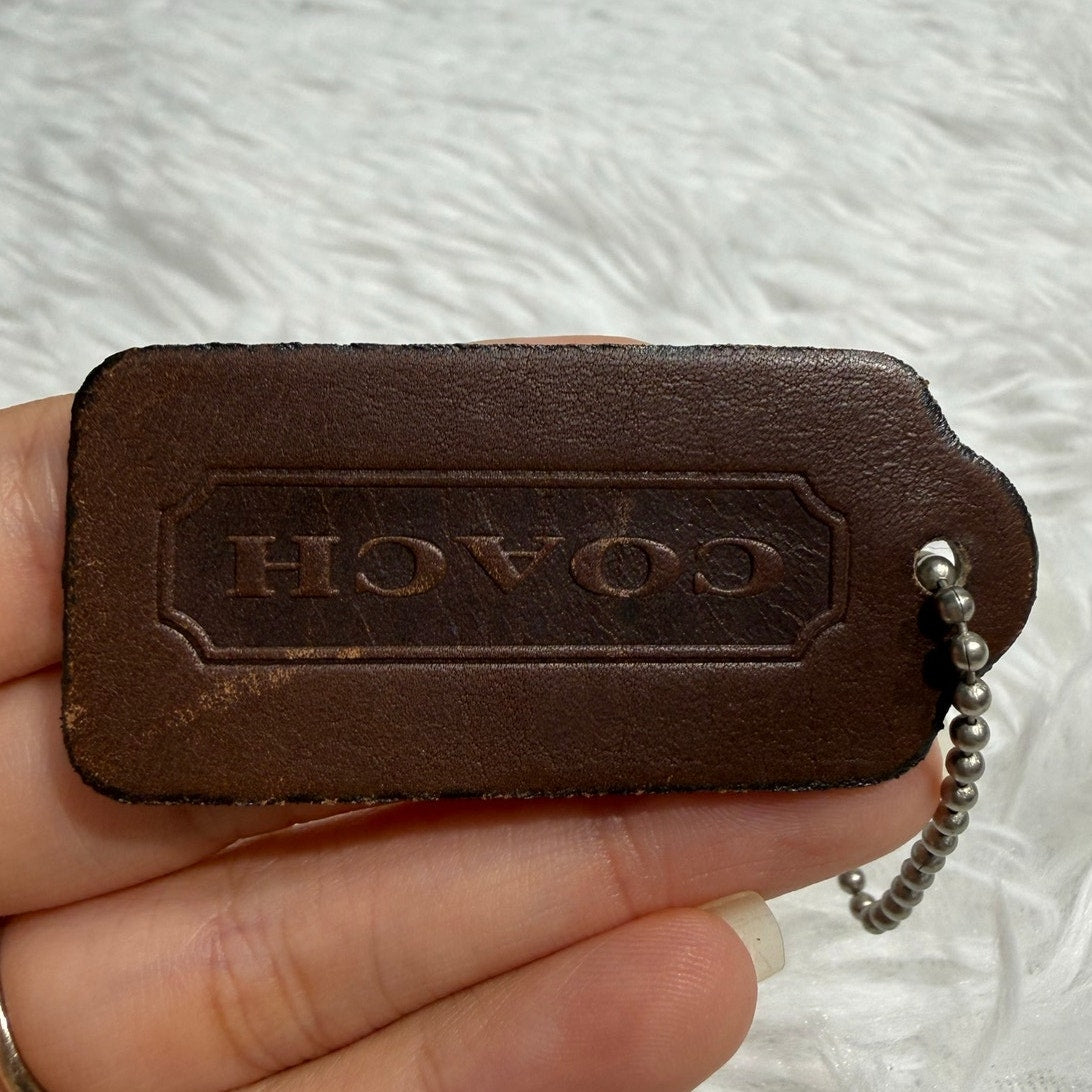 2" Vintage COACH Fob Bag Charm Hang tag Hangtag