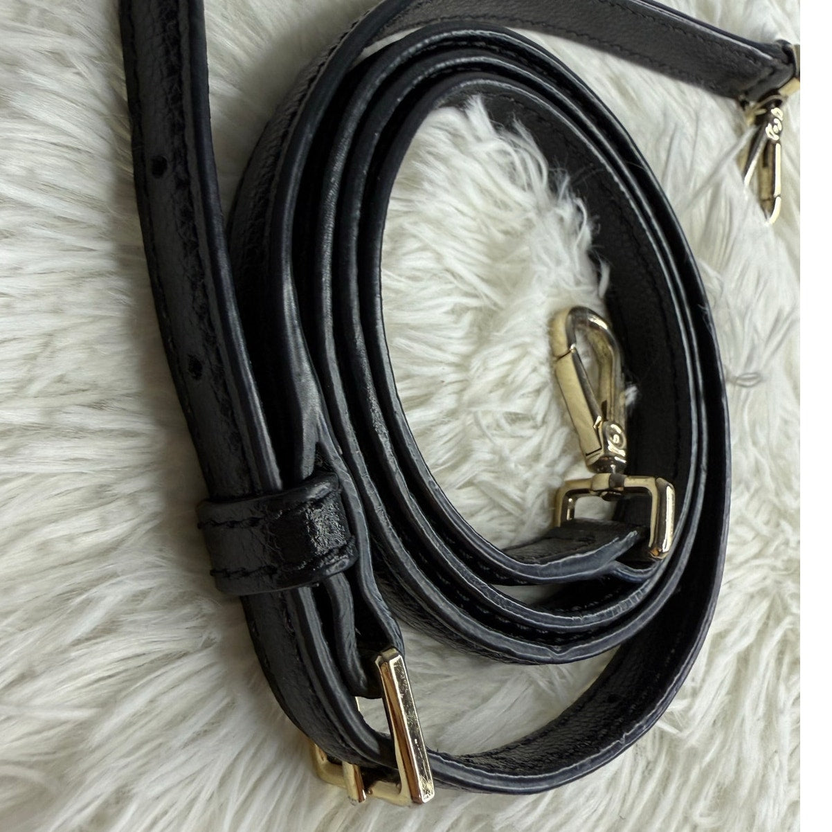 Black Gold Crossbody Replacement Strap