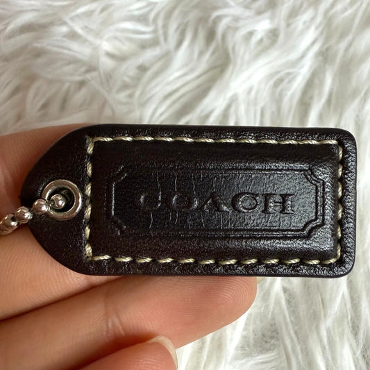 1.5" y2k COACH Vintage Fob Bag Charm Hang tag Hangtag