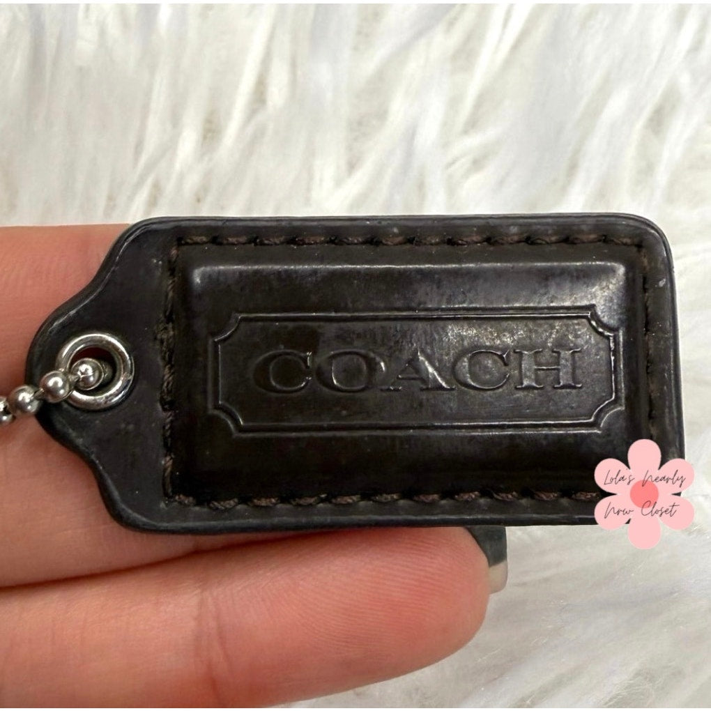 1.5" COACH Fob Bag Charm Hang tag Hangtag