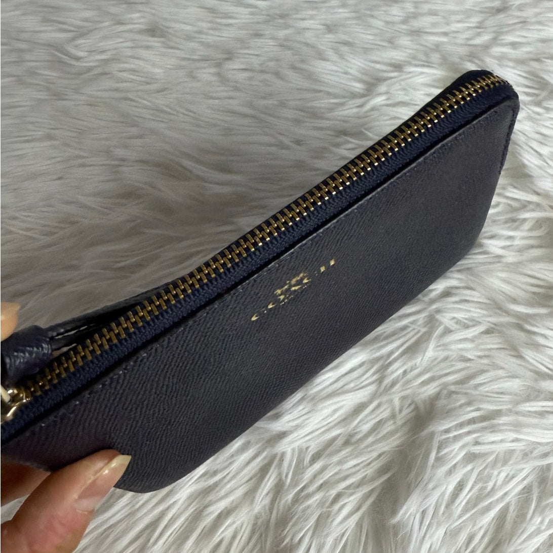 COACH NAVY Wristlet