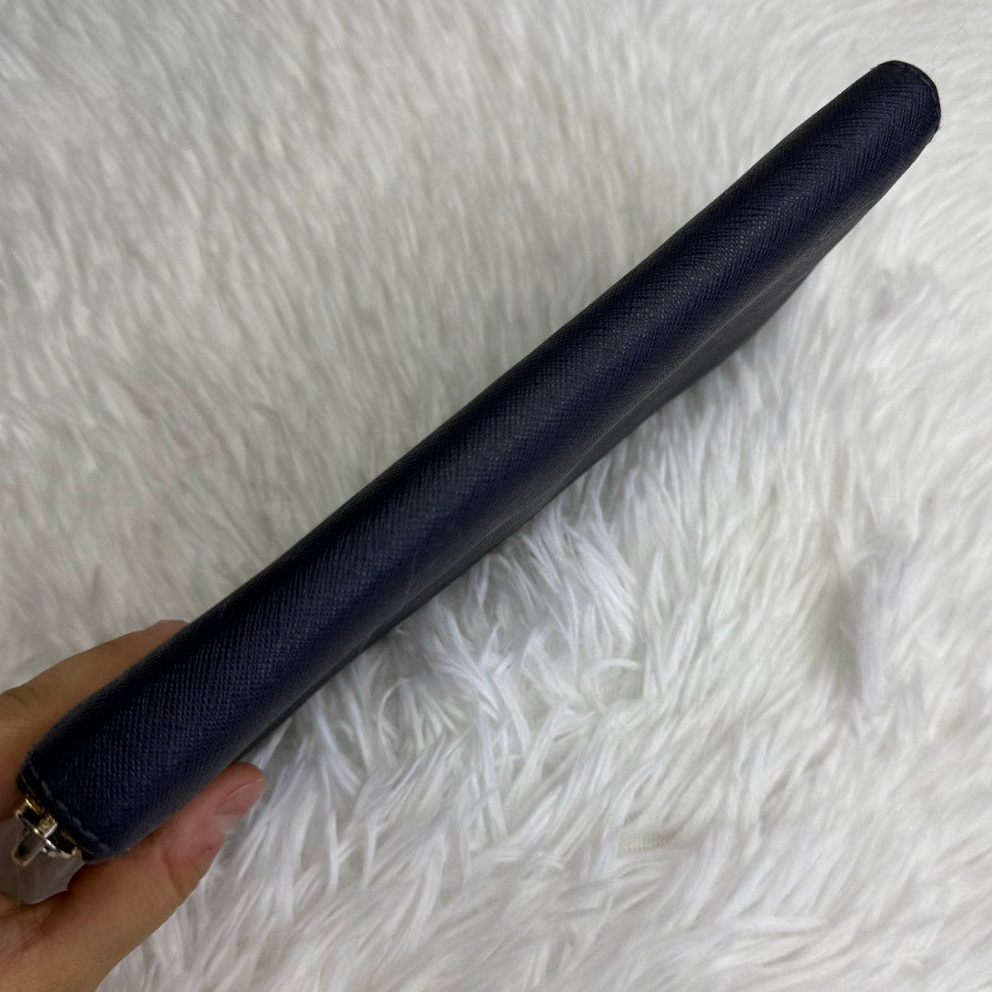 Michael Kors Navy Zip Around Wallet