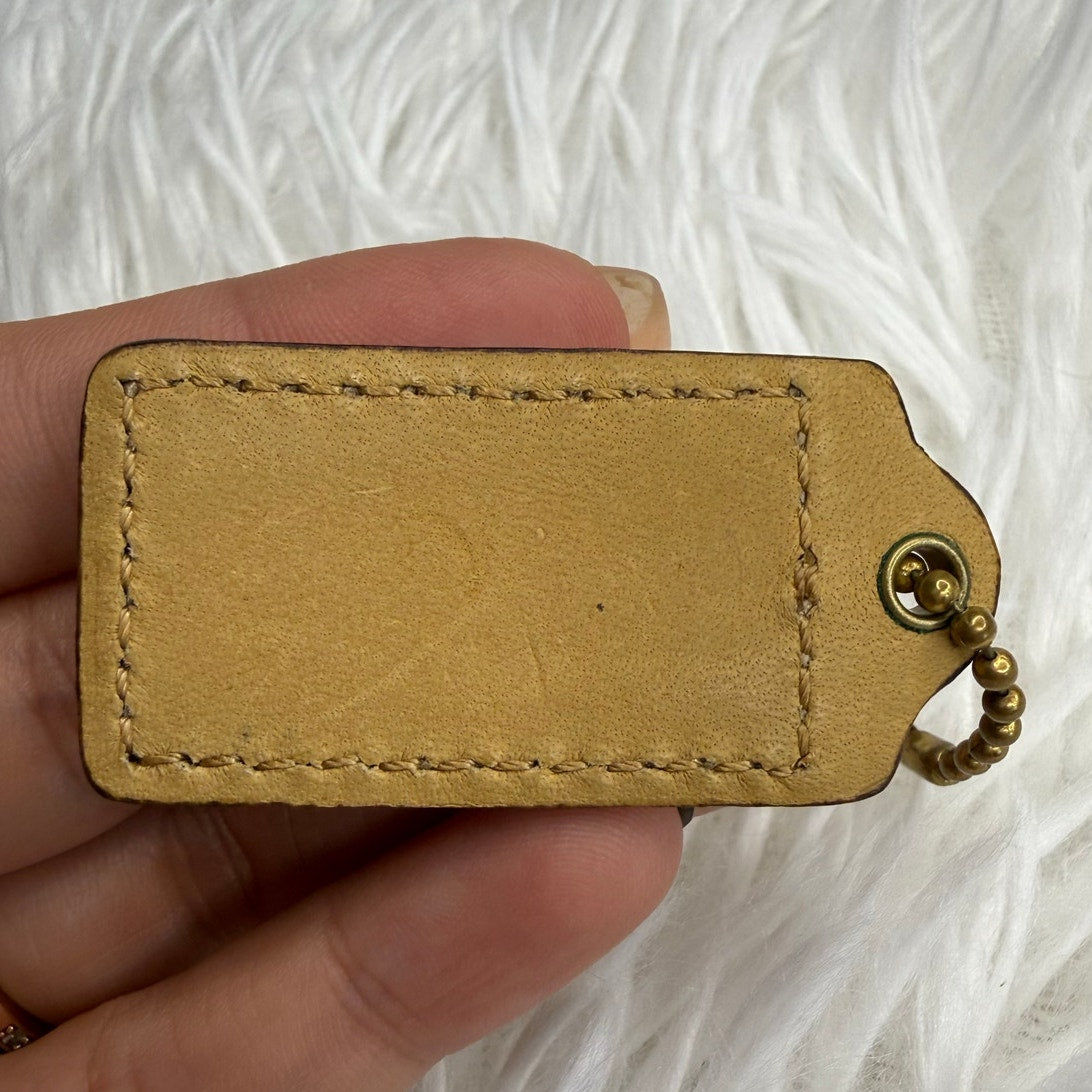1.5” COACH Fob Bag Charm Hang tag Hangtag