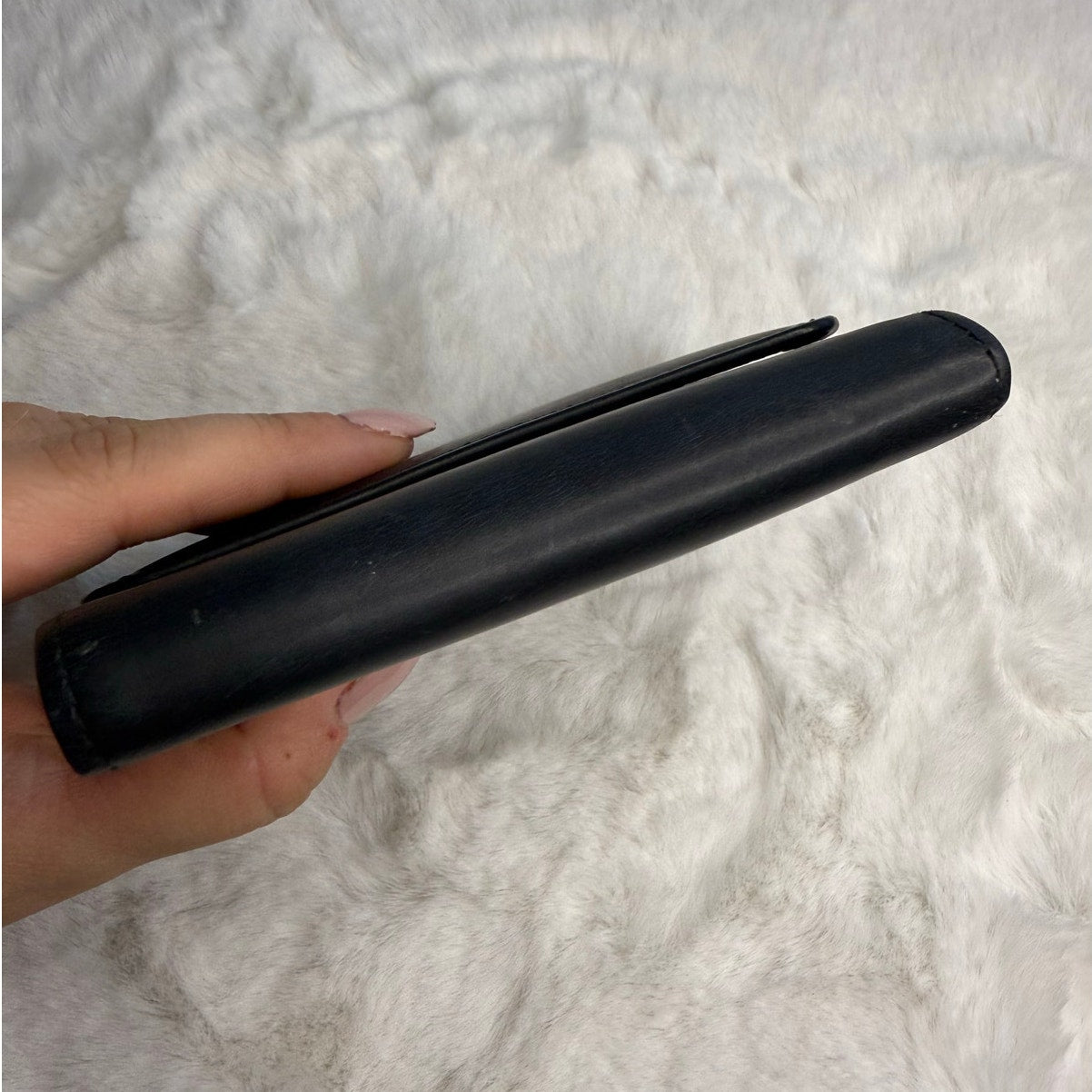 Vintage Coach Black Kisslock Med Wallet