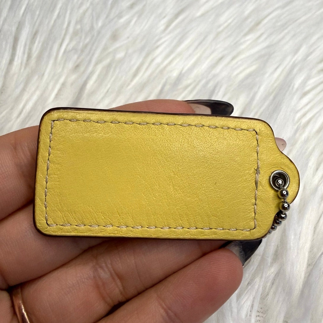 2" COACH Fob Bag Charm Hang tag Hangtag