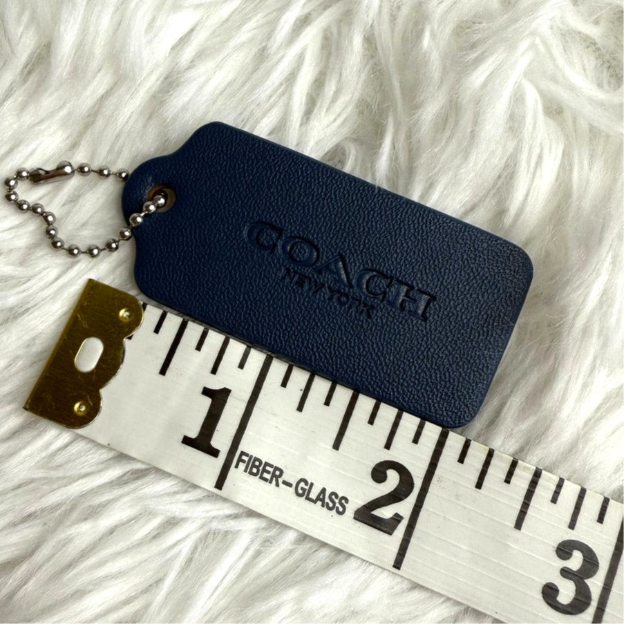 COACH Blue Fob Bag Charm Hang tag Hangtag