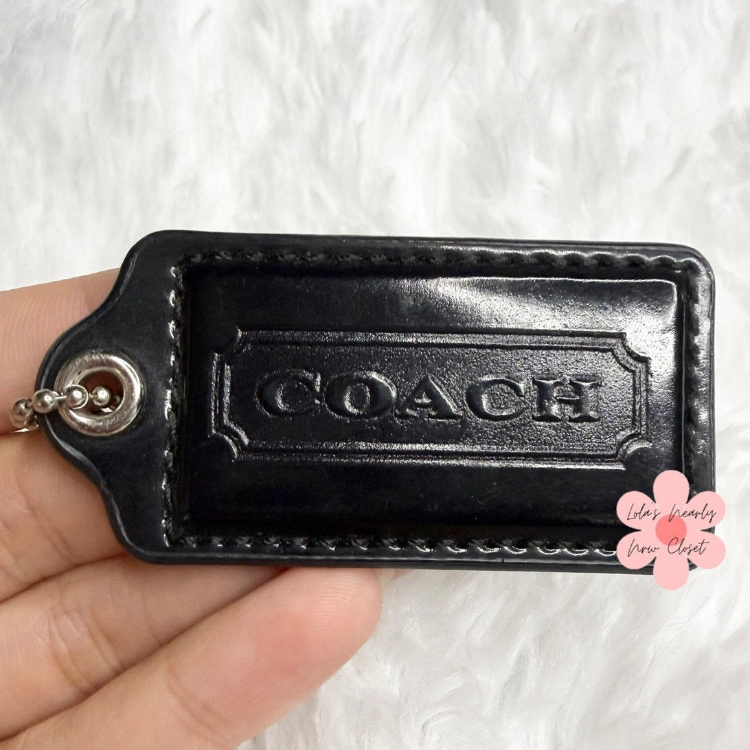 2” COACH Fob Bag Charm Hang tag Hangtag