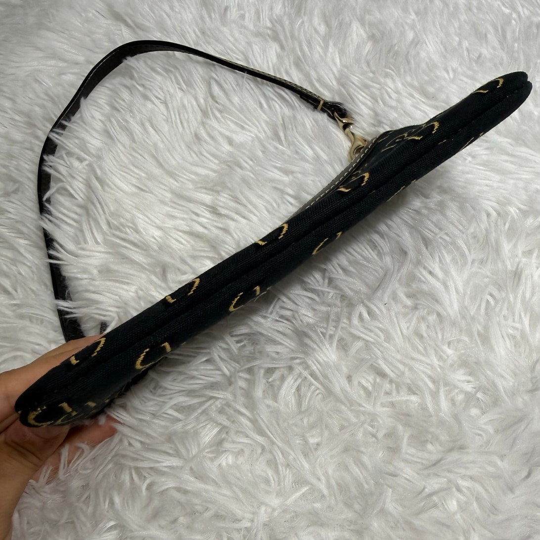 Dooney & Bourke Black Signature Wristlet Mini Purse