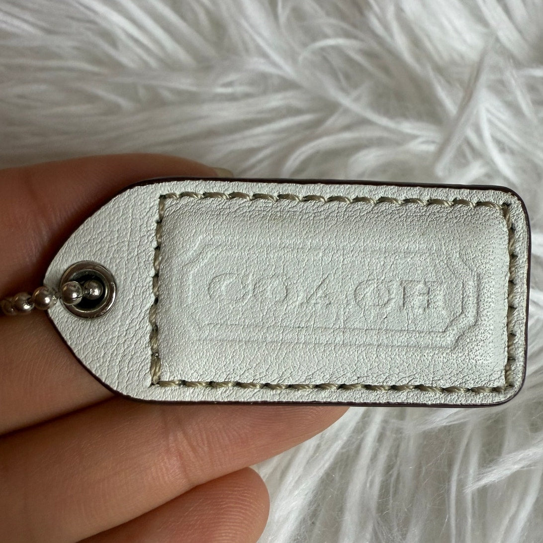 1.5" y2k COACH Vintage Fob Bag Charm Hang tag Hangtag