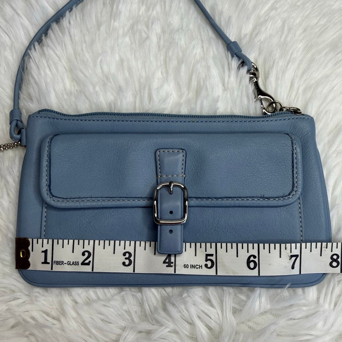 Vintage COACH y2k Soho Blue Wristlet