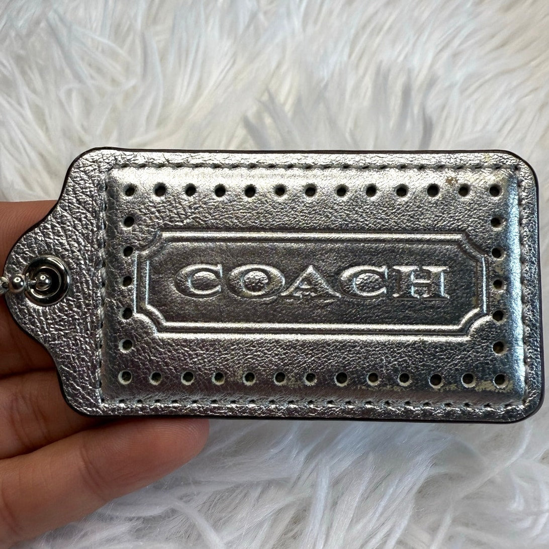 3"  COACH Fob Bag Charm Hang tag Hangtag