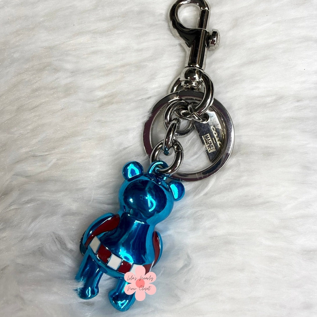 Coach Marvel Captain America Bear Bag Charm