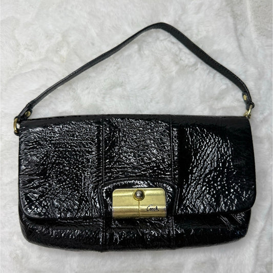 COACH Patent Leather Black Mini Purse Wristlet