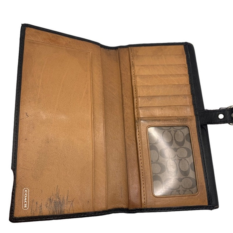y2k COACH Black Buckle Wallet