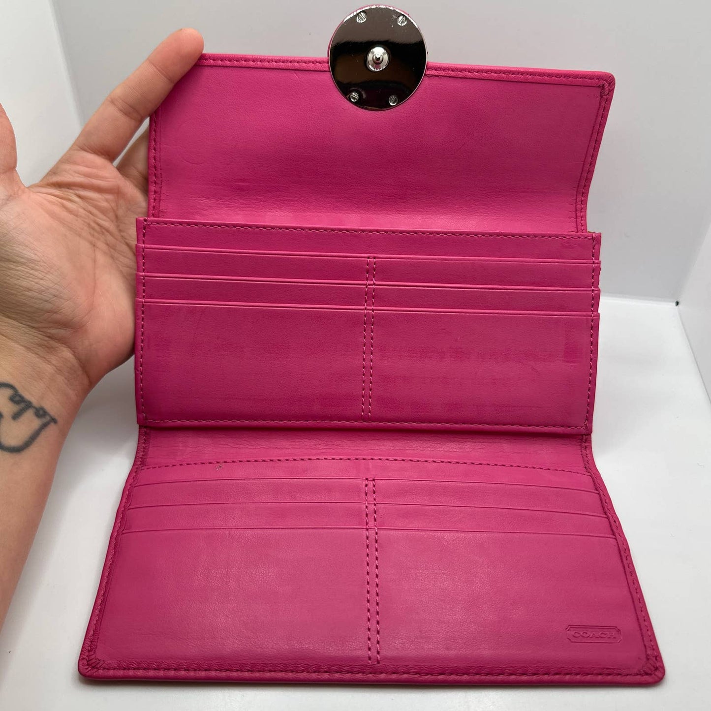 COACH Alexandra Slim Envelope Pink Wallet