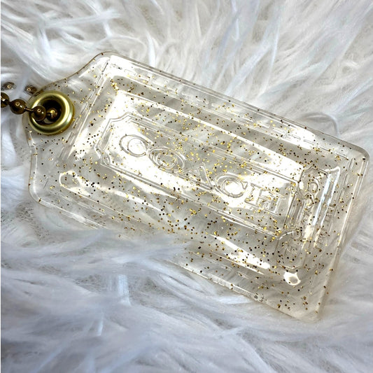 3" COACH Poppy Fob Bag Charm Hang tag Hangtag