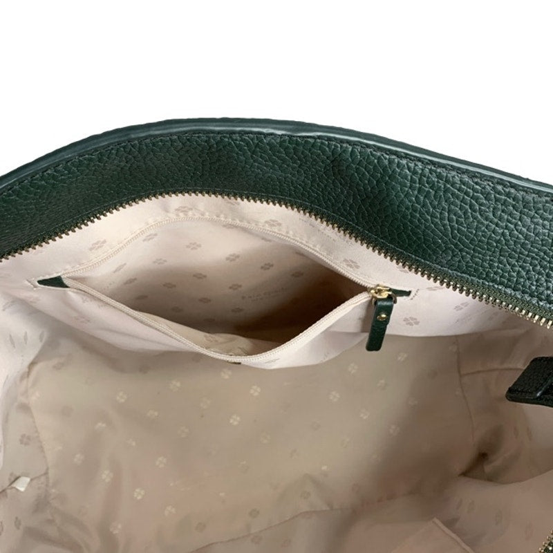 SALE Kate Spade New York Chandra Dark Green Shoulder Tote Bag