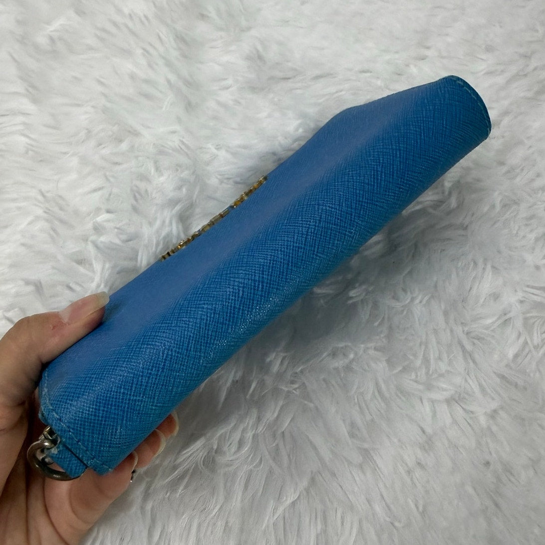 Sale Michael Kors Blue Wallet