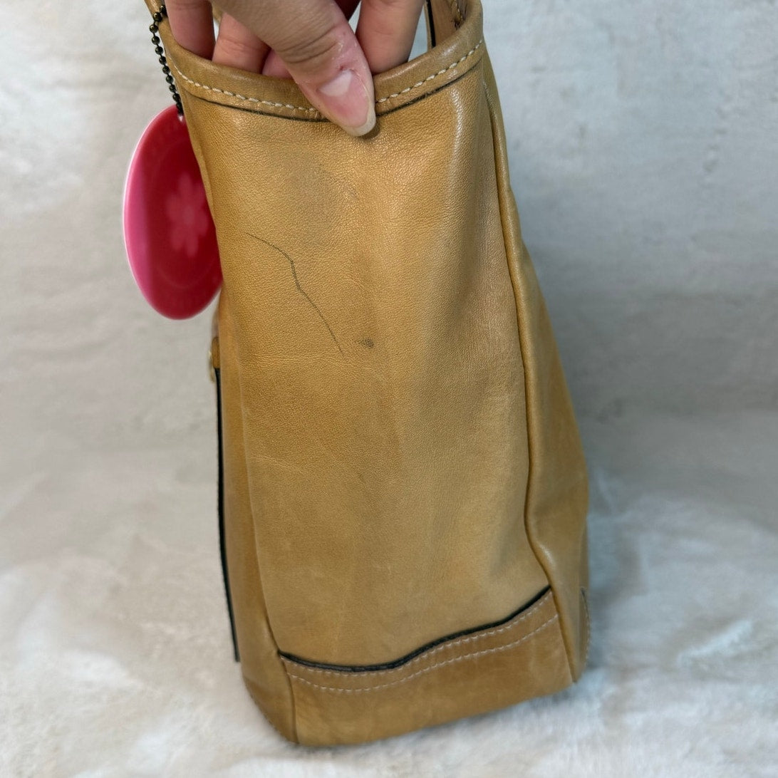 y2k Coach Legacy Tan Ergo Hobo Shoulder Bag
