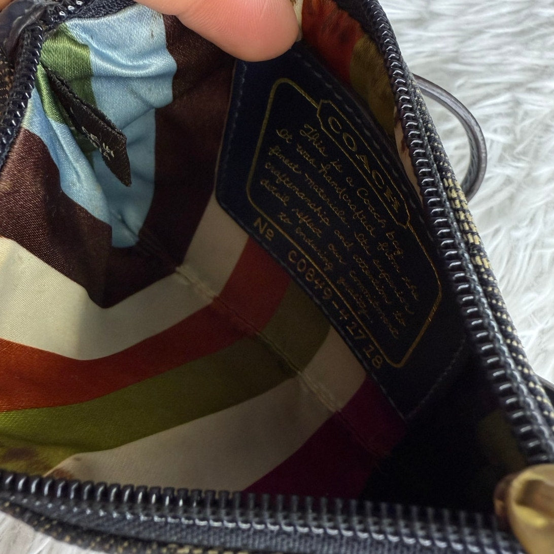 COACH y2k Denim Signature Wristlet