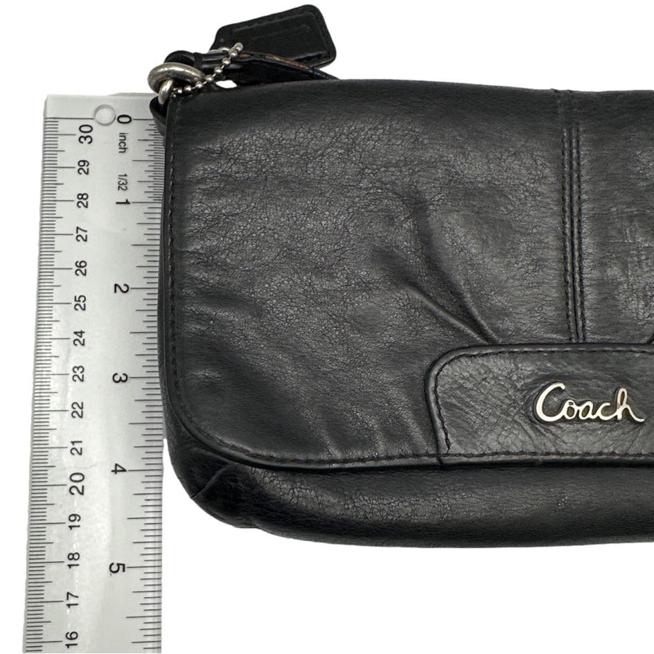 COACH Black Mini Purse / Wristlet with Card Slot