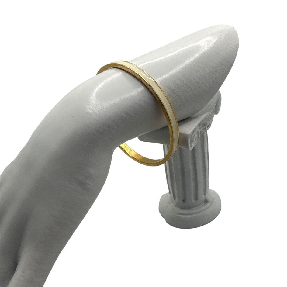 KATE SPADE New York RISE ABOVE Idiom Cream Enamel Bangle Bracelet