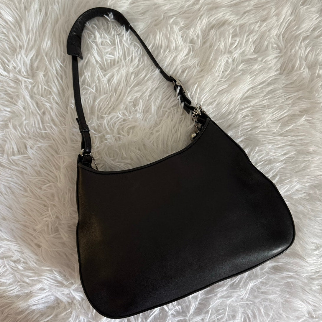 y2k COACH Vintage 2002 Black Mini Legacy 8319 Shoulder Bag Hobo