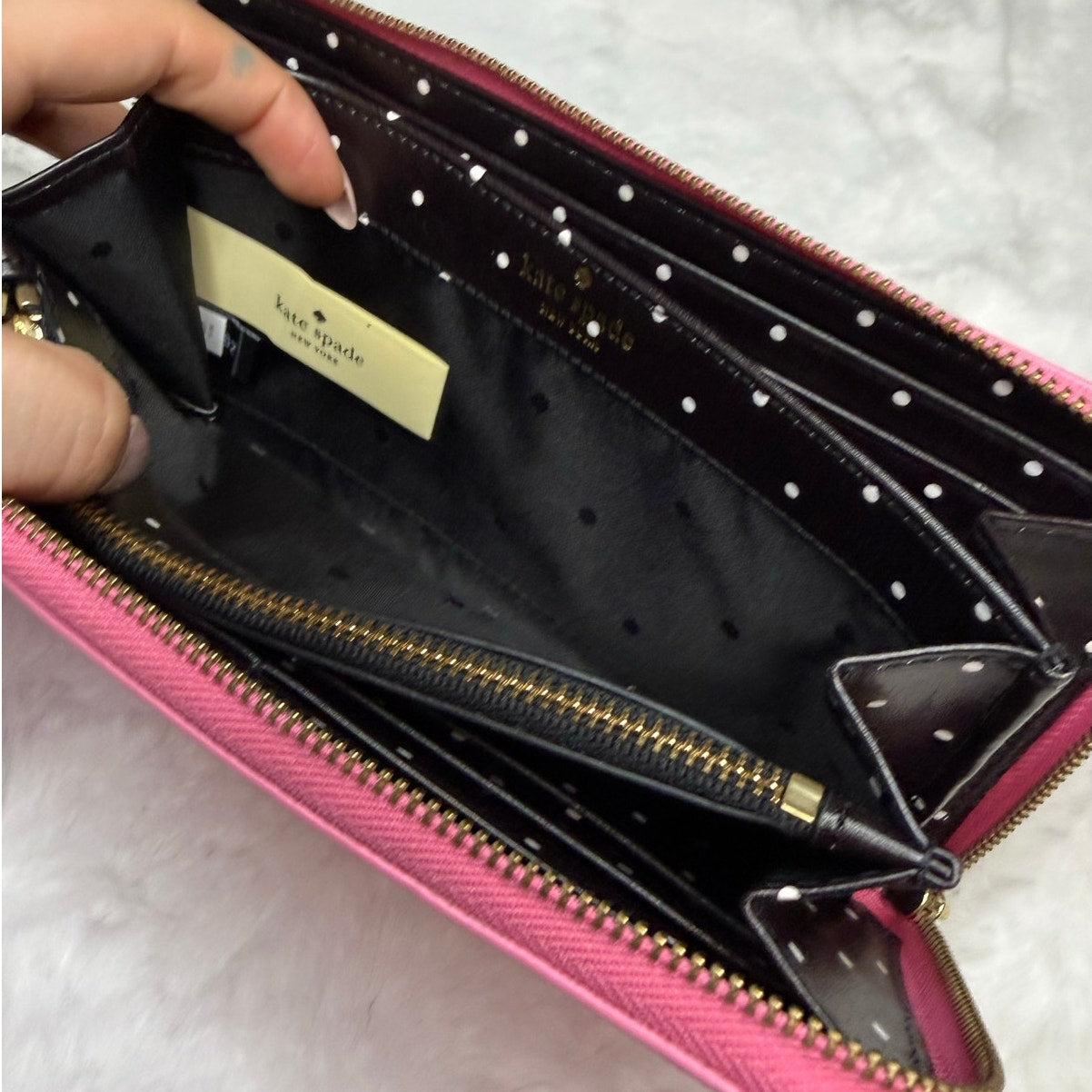 Kate Spade New York Pink Zip Around Wallet