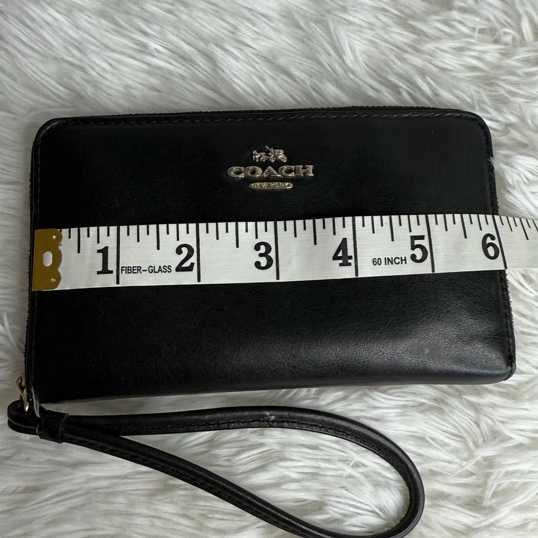 COACH Black Wallet Wristlet