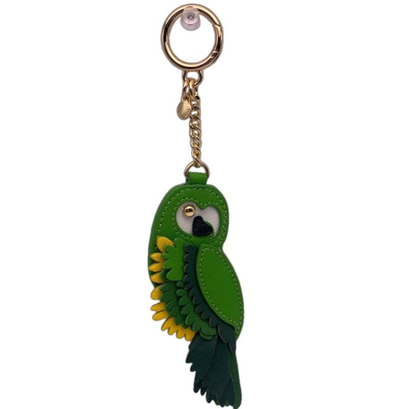 NEW Michael Kors Green Parrot Purse charm Bag Charm Key Fob