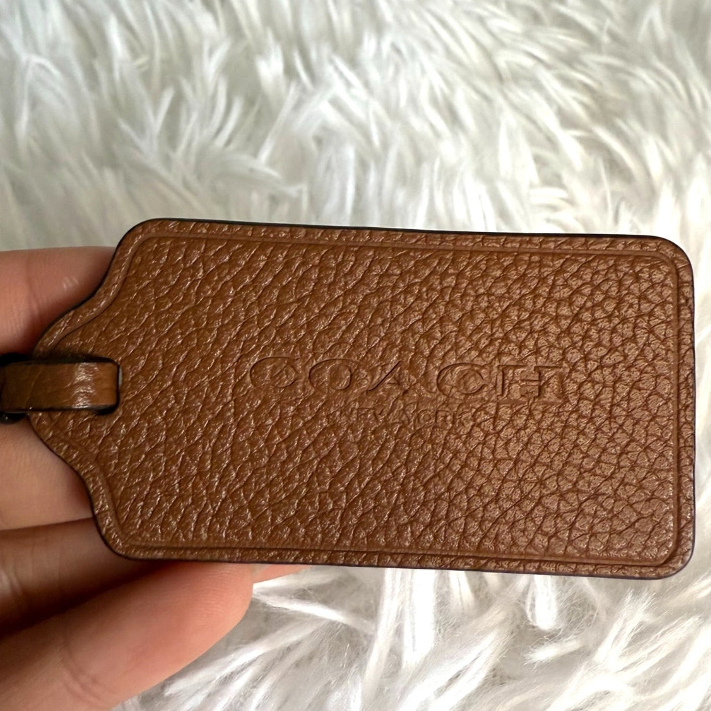 2.5" COACH  Fob Bag Charm Hang tag Hangtag