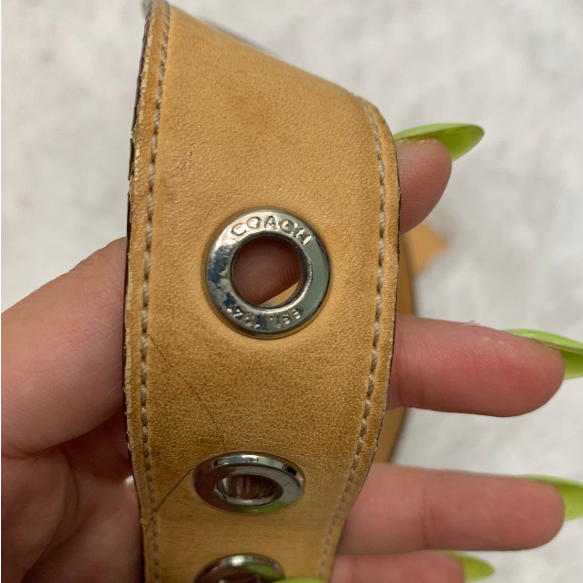 COACH Tan Crossbody Shoulder Strap