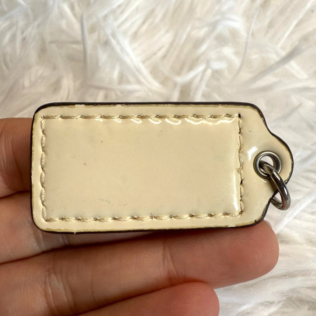 1.5" COACH Fob Bag Charm Hang tag Hangtag