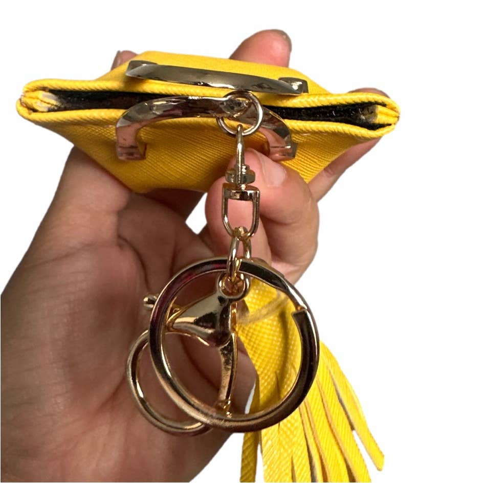 NIB Mini Keyring / Key Charm Coin Purse Keychain Pendant with Tassel