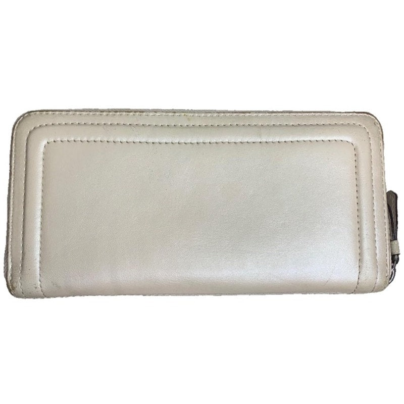 COACH Ivory Zip Around Wallet