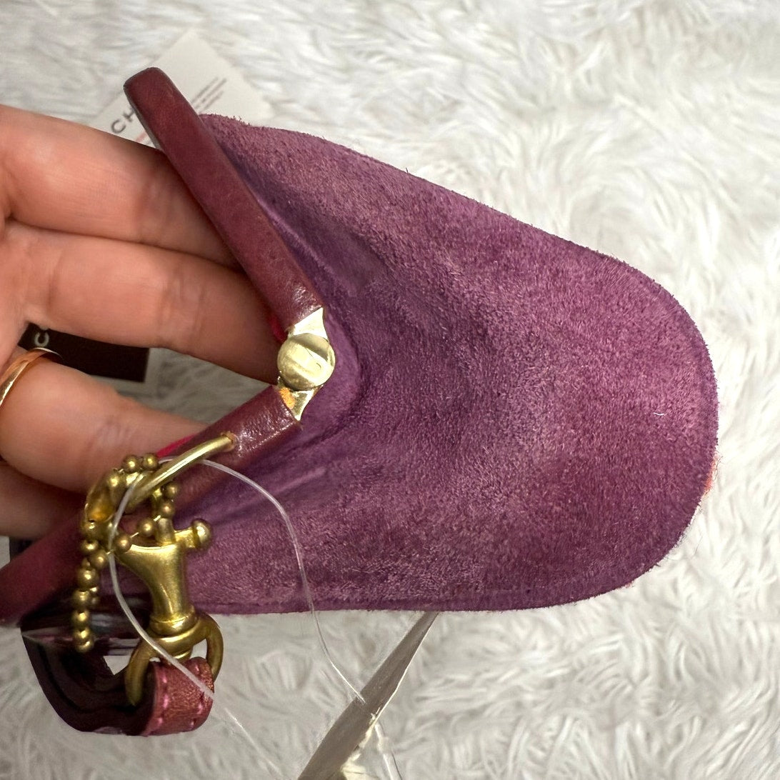 NWT COACH Hampton Houndstooth Kisslock Wristlet