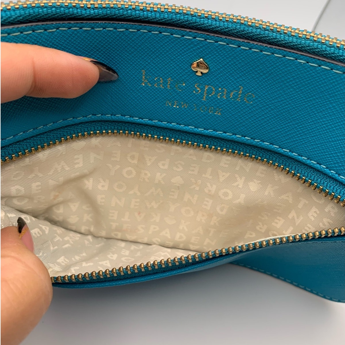 SALE Kate Spade New York Turquoise Blue Wristlet